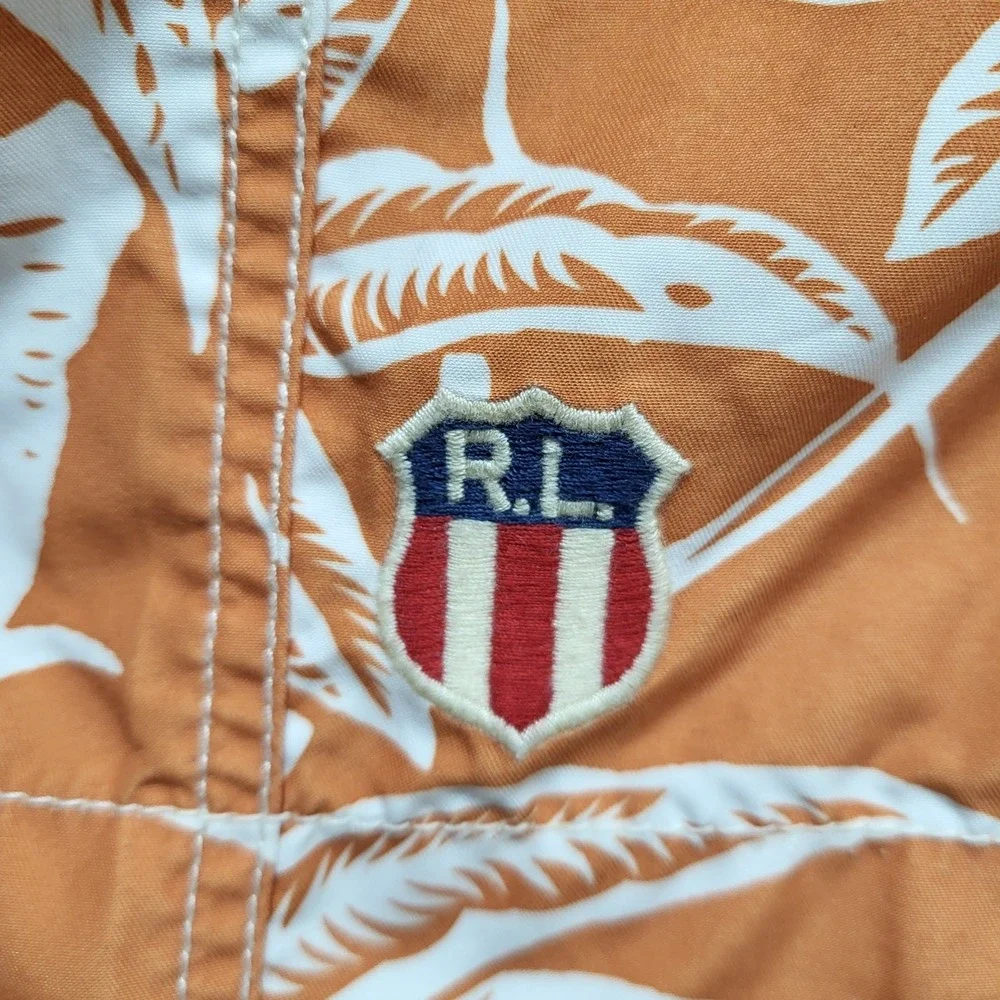 Polo Jeans Company Ralph‎ Lauren Men Swimwear M Orange White RL Shield